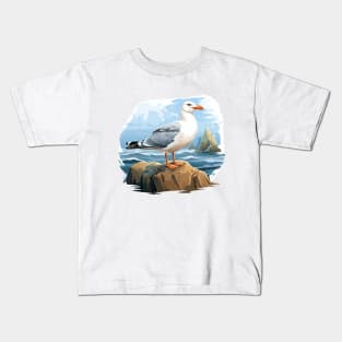 Cute Seagull Kids T-Shirt